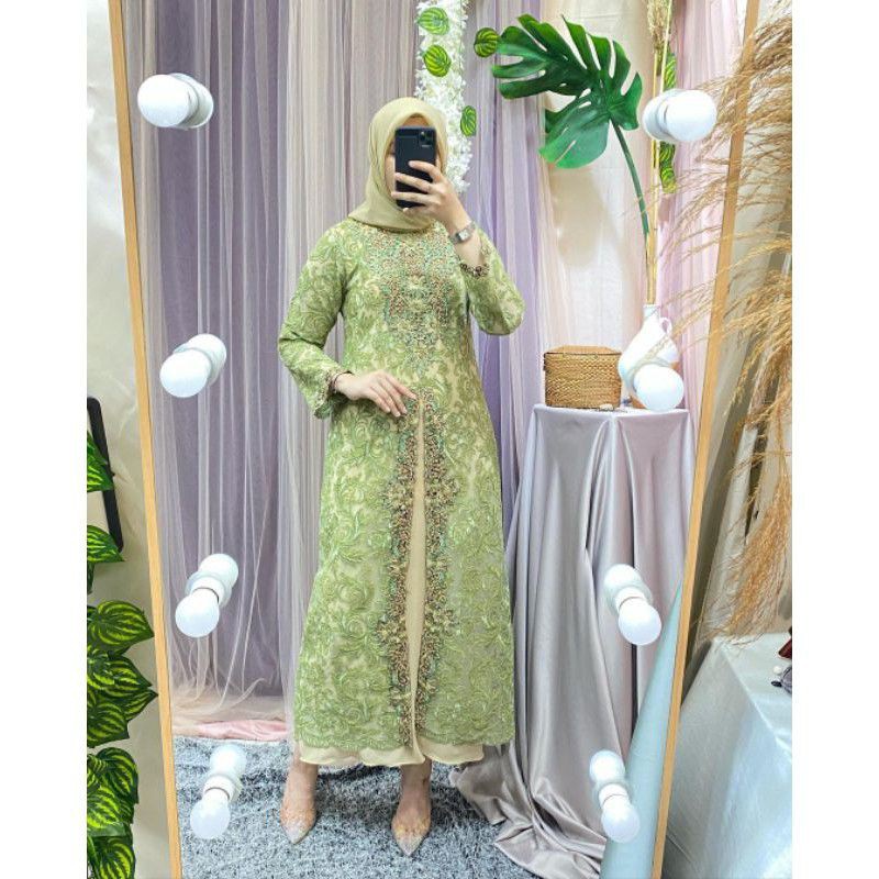 Zanna Dress -  Gamis pesta - Gamis Tanahabang - Dress Pesta - Dress Kondangan - Baju Seragam  Pesta 