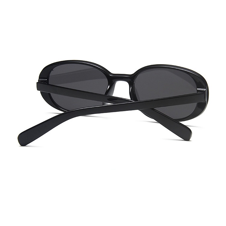 Korean Style Fashion Kacamata Matahari Wanita Pria Retro Oval Hitam Kacamata Gaya Superstar Vintage UV Protect Shades Sunglasses Untuk Wanita Sale Original