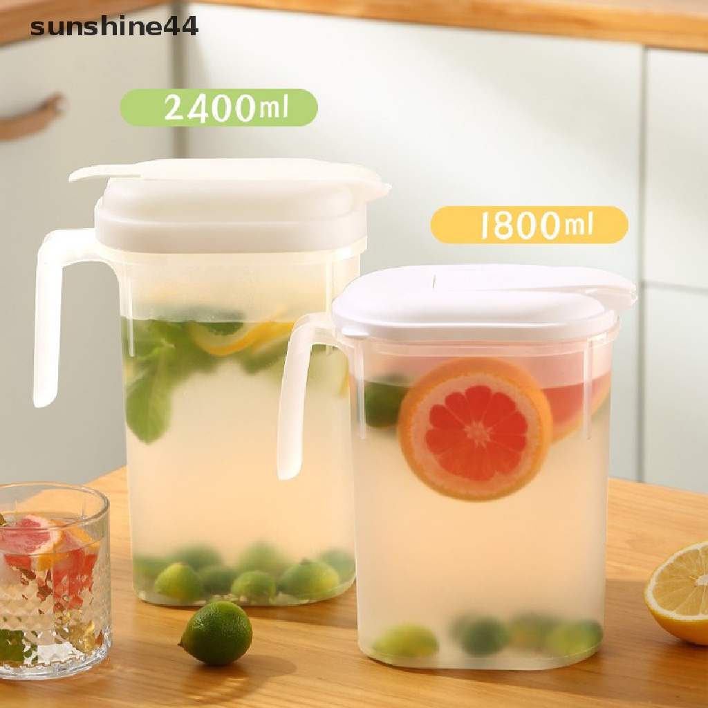 Sunshine 2400ML Kulkas Lemon Juice Jug Cold Kettle Ketel Kapasitas Besar Dapur ID