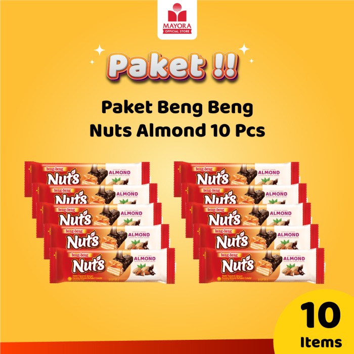 

Paket Beng Beng Nuts Almond 10 Pcs
