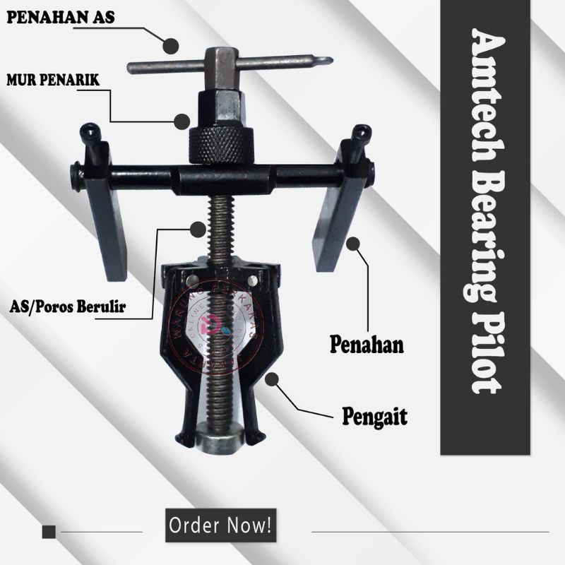 TREKER TRACKER CABUT BEARING 12-38 MM KUALITAS TERJAMIN TREKER PILOT BEARING PULLER 3 KAKI