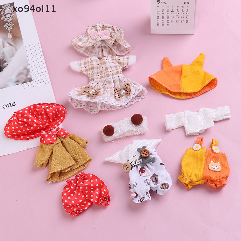 Xo Baju Set Untuk 16-17cm Doll Fashion Setelan 1per8 Doll Dressup Rok Baju Lucu OL