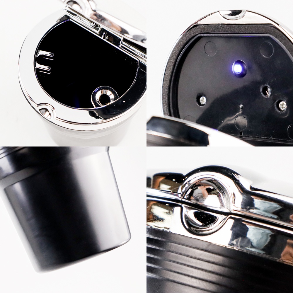 ASHIRAY Tray Asbak Mobil dengan Lampu LED - JC-331 - Black