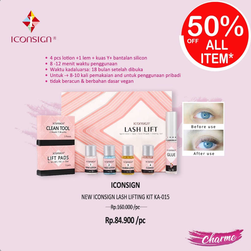 (READY &amp; ORI) New  Eyelash ICONSIGNLash Lift lifting Kit / Pelentik Keriting Bulumata IKA-015