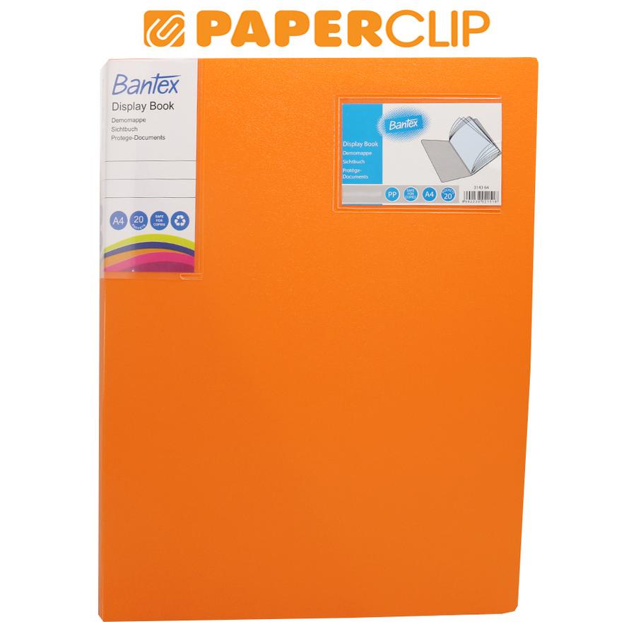 

DISPLAY BOOKS / CLEAR HOLDER BANTEX 3143 A4 20 64 MANGO