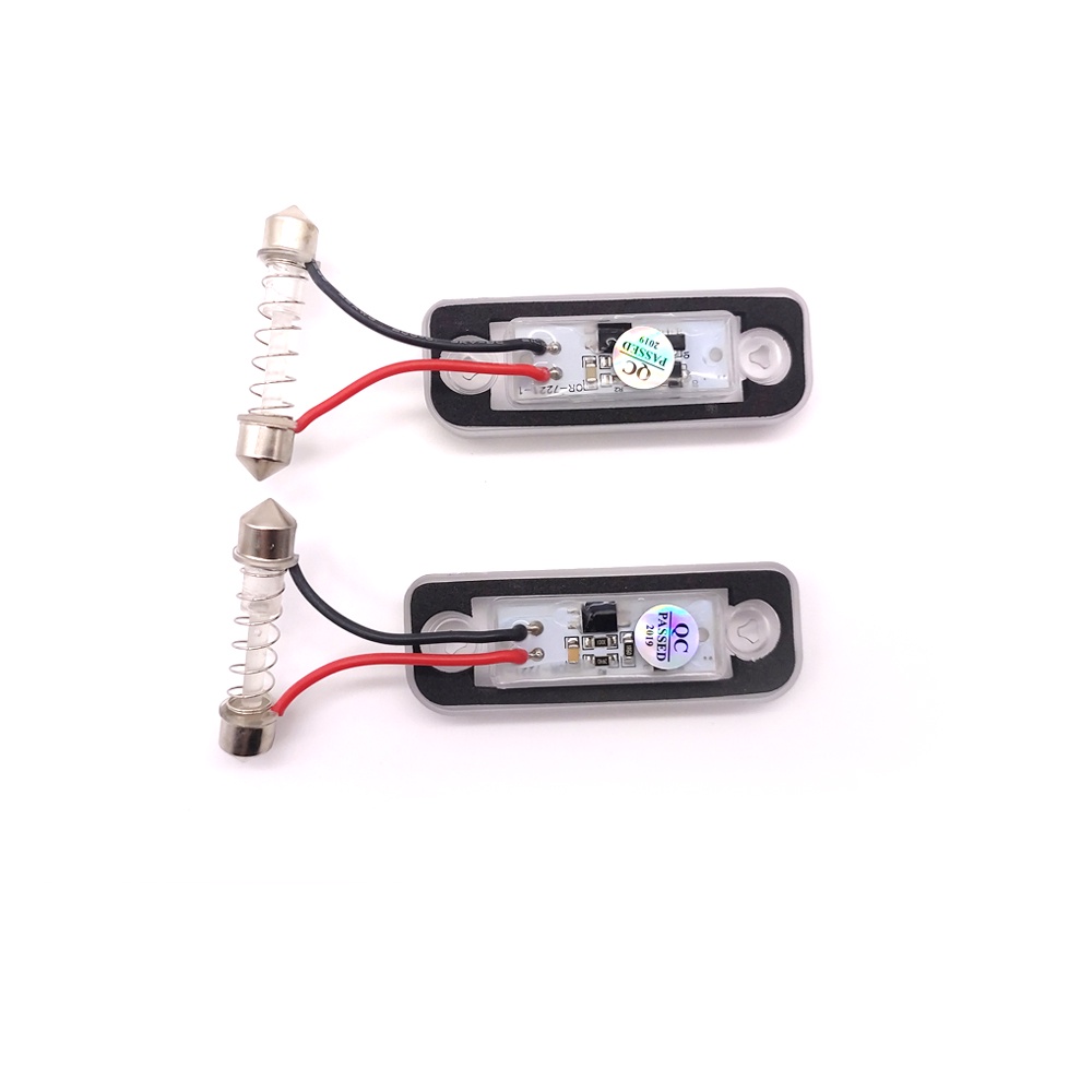 2pcs Lampu Plat Nomor LED Putih Kecerahan Tinggi Untuk Benz E-Class W211 C-Class W203 CLS-Class C219 SLK-Class R171