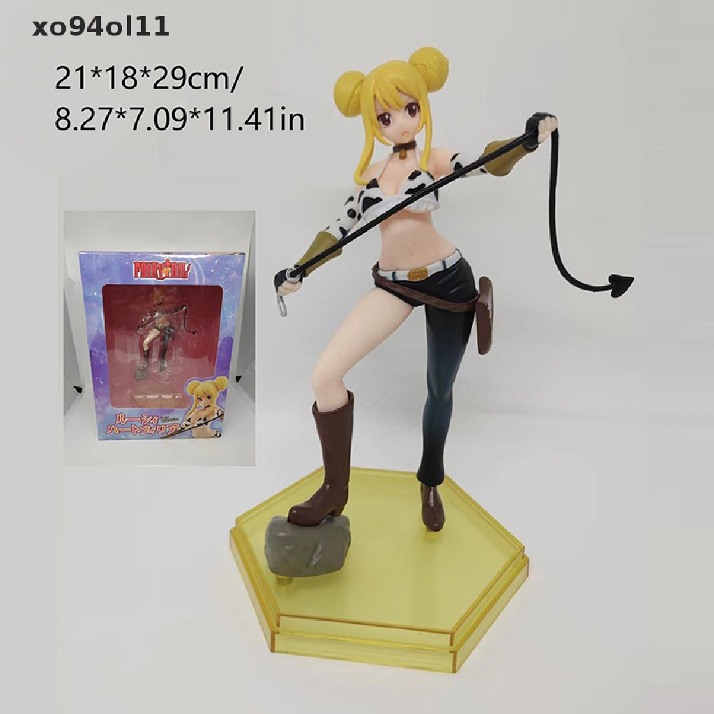 Xo Tokoh Anime FAIRY TAIL Lucy Heartfilia PVC Action Figure Mainan Seksi Model Boneka OL