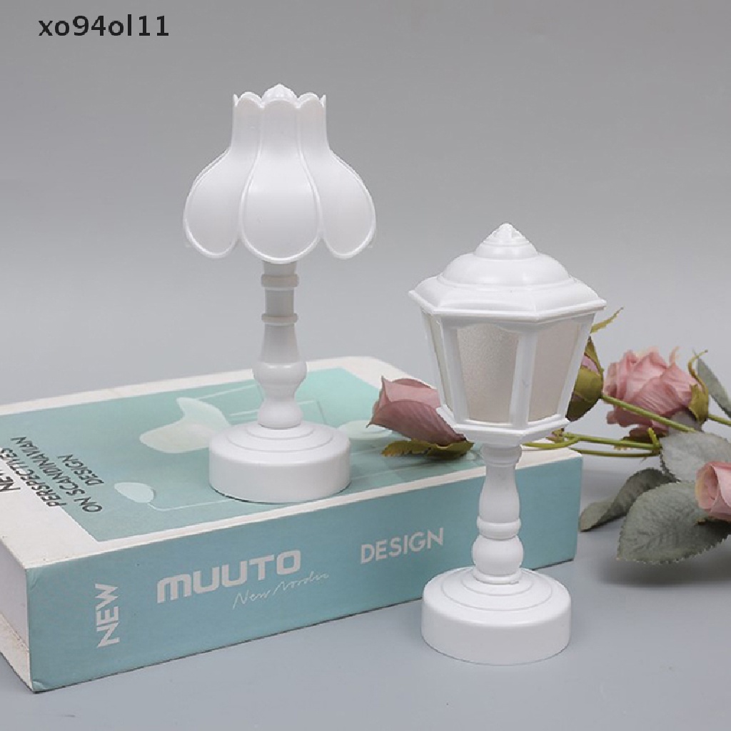 Xo Lampu LED Bentuk Teratai Mini Retro Pelindung Mata Meja Lampu Malam Untuk Dekorasi Rumah Sisi Tempat Tidur Belajar Ruang Tamu Perlengkapan Kamar Tidur OL