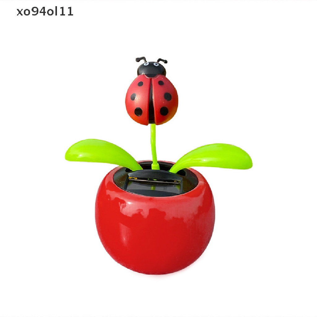 Xo Solar Flower Swingable Flower Pot Mobil Pusat Konsol Dekorasi Interior Kepala Goyang Otomatis Apple Flower OL