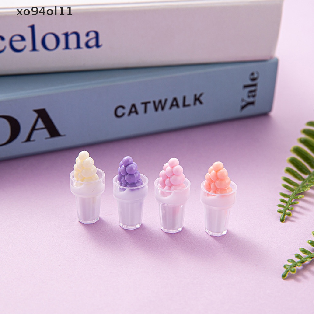 Xo 10 Pcs Penjualan Panas1: 12mini Simulasi Cangkir Teh Susu Model Resin Rumah Boneka Miniatur Anak Hadiah Mainan Aksesoris Dekorasi Rumah OL