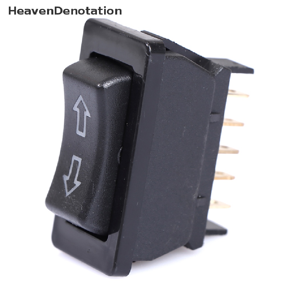 [HeavenDenotation] 1pc Saklar Power Window Mobil Plastik Dengan Lampu Komponen Elektronik Universal HDV