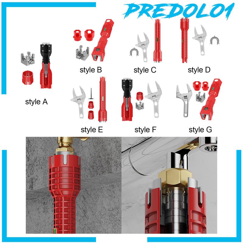[Predolo1] Kunci Pas Wastafel Anti Slip Wrench Ledeng Alat Bantu Suplier Mur Toilet Kamar Mandi