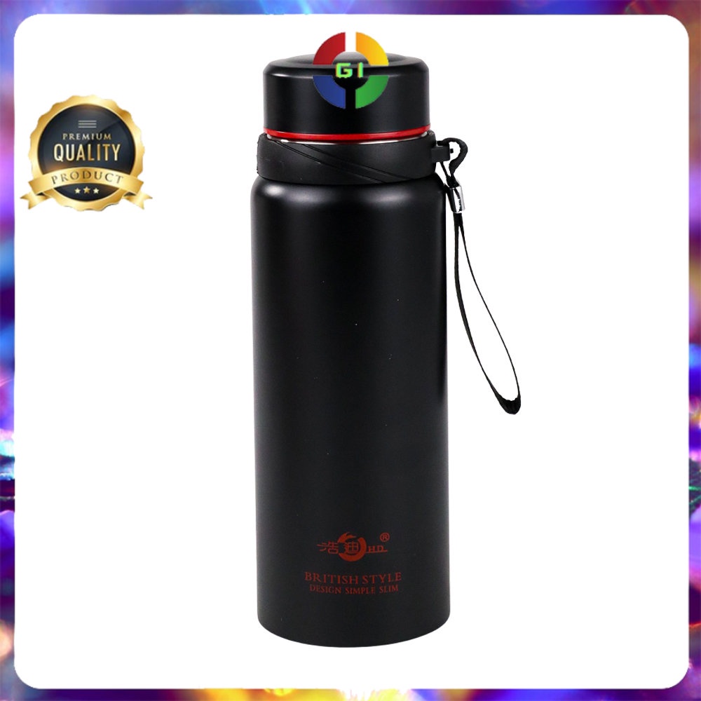 Botol Minum Thermos Stainless Steel 800 ml Black