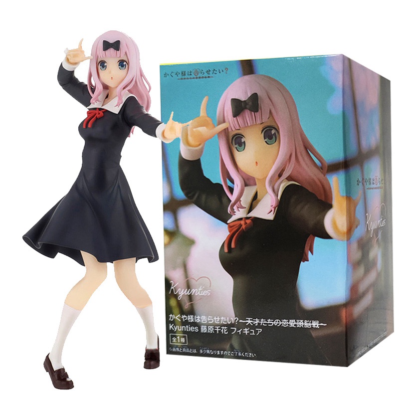 Anime Figure Kaguya-Sama Love Is War Shinomiya Kaguya Fujiwara Chika Action Figure Mainan Model Koleksi Untuk Anak