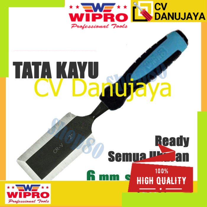 Wipro Tatah Pahat Tata Kayu Wood Chisel 6 8 10 12 16 18 25 32 38 51 mm - 6mm
