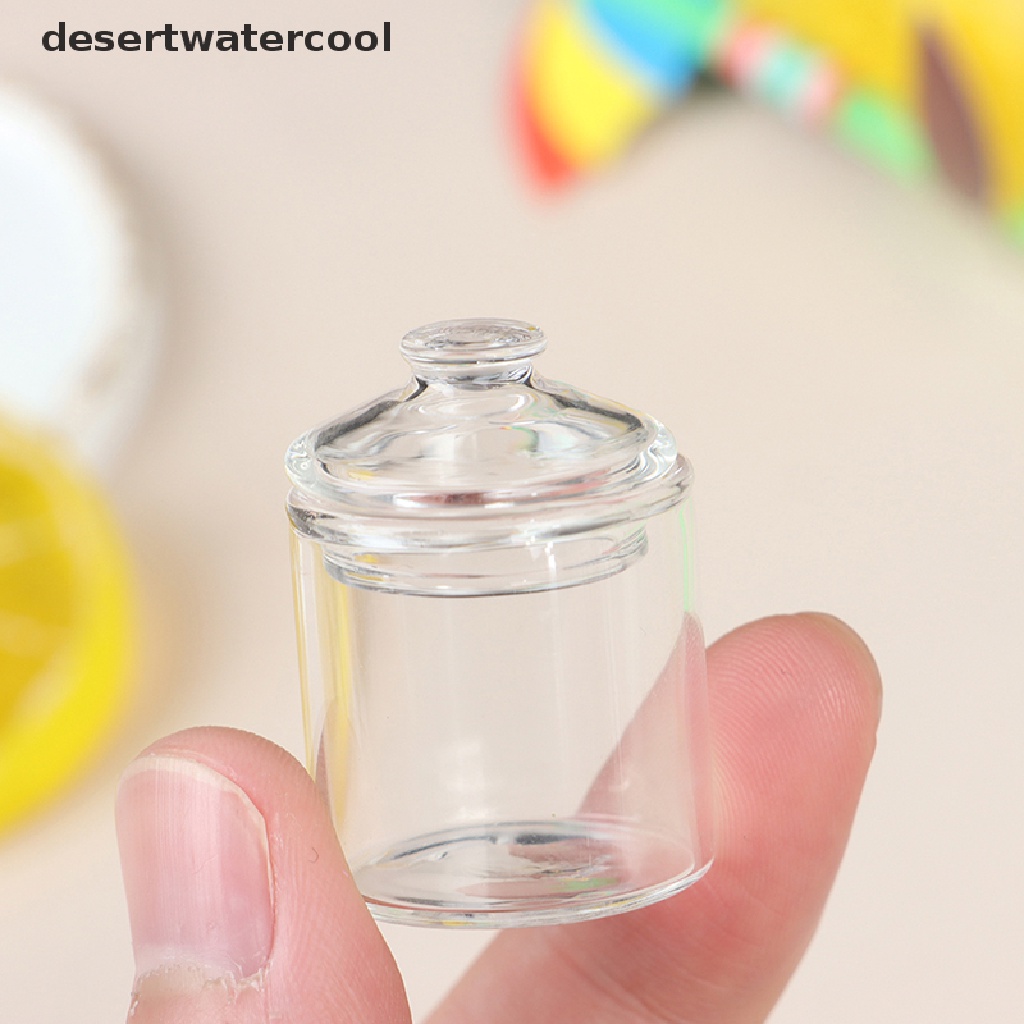 Deid Toples Permen Kaca mini Borosilikat Tinggi Bermain Aksesoris Rumah Boneka Martijn