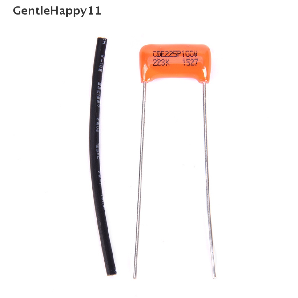 Gentlehappy 1pc Kapasitor CDE225P 0.027UF 200V Untuk Gitar Elektrik Bass Cap id