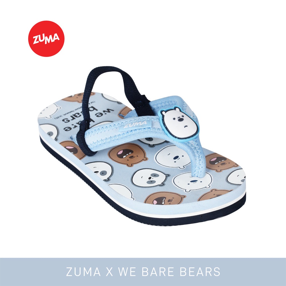 Zuma Sandals We Bare Bears - Blue Navy | Sandal Bayi | Sandal Anak | Sandal Zuma