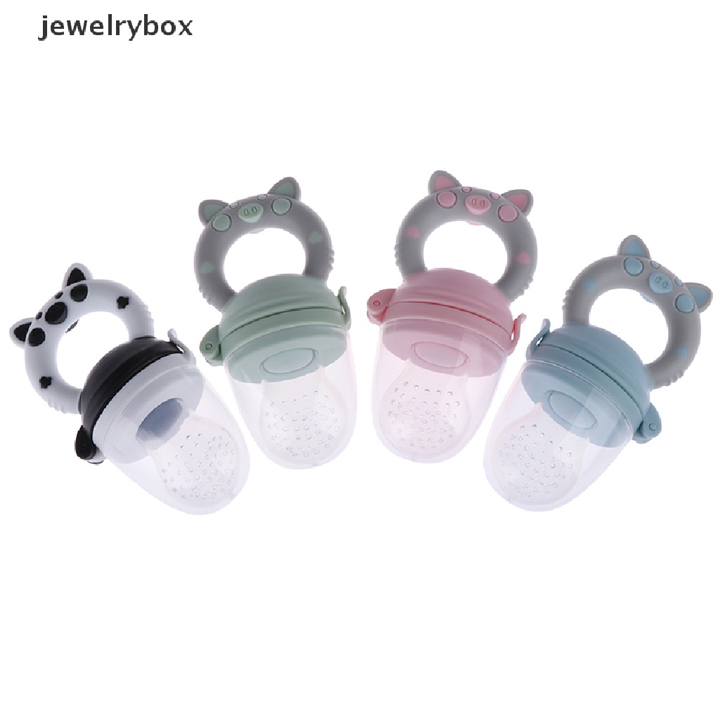 [jewelrybox] 1pc Teether silicone Dot Tempat Makan Buah nibbler feeder Untuk Butik Bayi