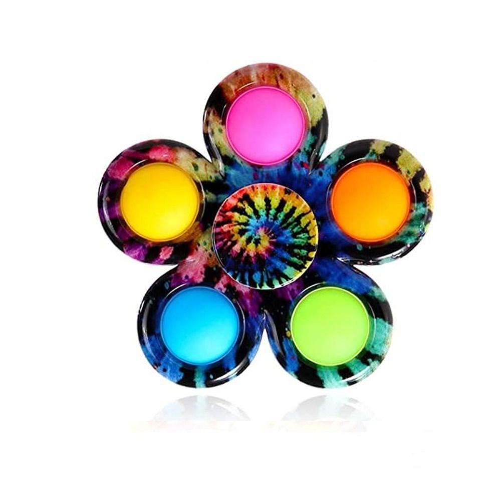 Mxbeauty Spinner Pop It Mainan Bandhnu Menarik Jari Dorong Gelembung Tangan Spinner Fingertip Mainan Mengurangi Tekanan Ujung Jari Gyroscope