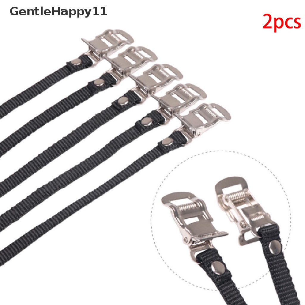 Gentlehappy 1pasang Cycle Pedal Non Slip Strap Sepeda Berputar Bersepeda Sepatu Ujung Casing Tali Ikat  Id