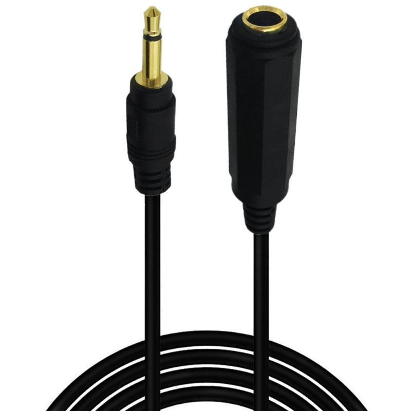 Cre Kabel Adapter Ekstensi 3.5mm Male to 6.35mm Female Untuk Perangkat 3.5mm/6.5mm Universal Campatibility Cord