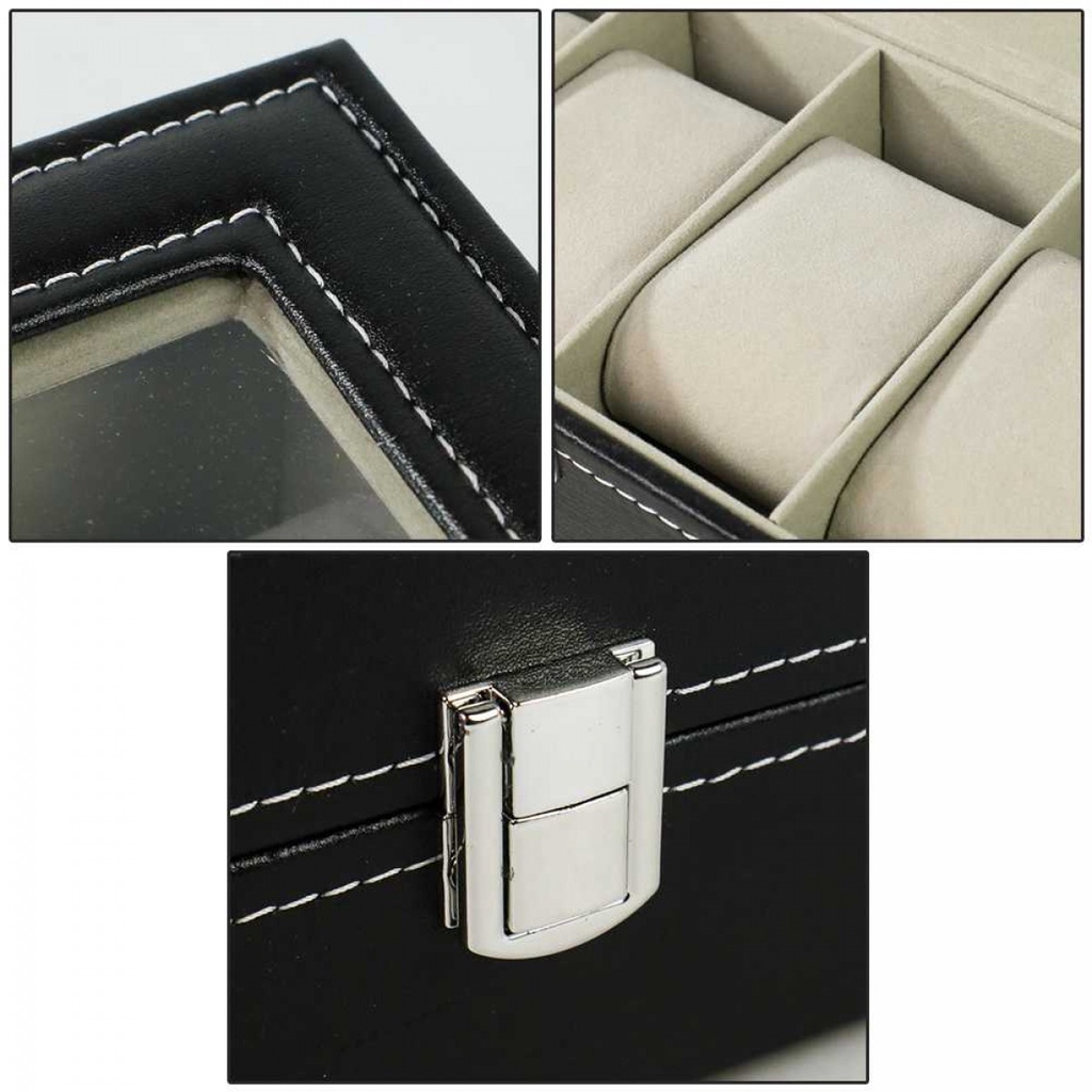 Kotak Penyimpanan Jam Tangan Aksesoris Storage Organizer Box 6 Grid