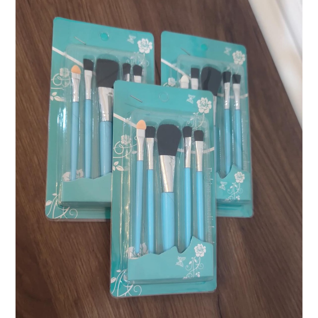 MAKE UP BRUSH 5IN1 KUAS RIAS MAKE UP BRUSH SET 5 IN 1 / KUAS BRUSH KOSMETIK