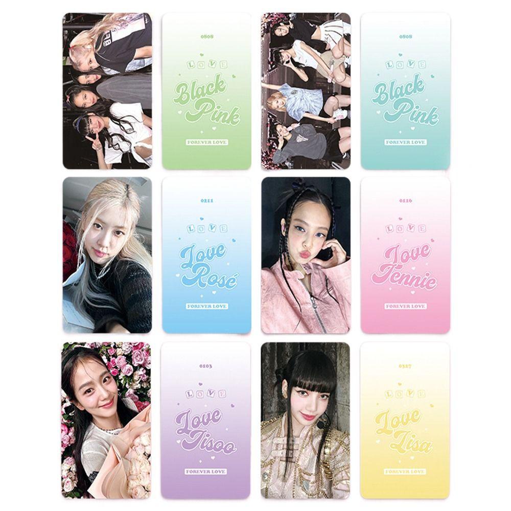 Lanfy Blackpink Postcards 6pcs/set Lisa Jisoo Asrama Kamar Tidur HD Kartu Perempuan Grup Kartu Blackpink