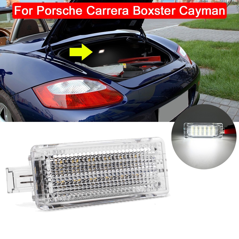 1pc Putih Bening LED Interior Bagasi Koper Cahaya Perakitan Untuk Porsche 911carrera 981boxster Cayman 991 Turbo GT2 GT3 Rs718Cayman