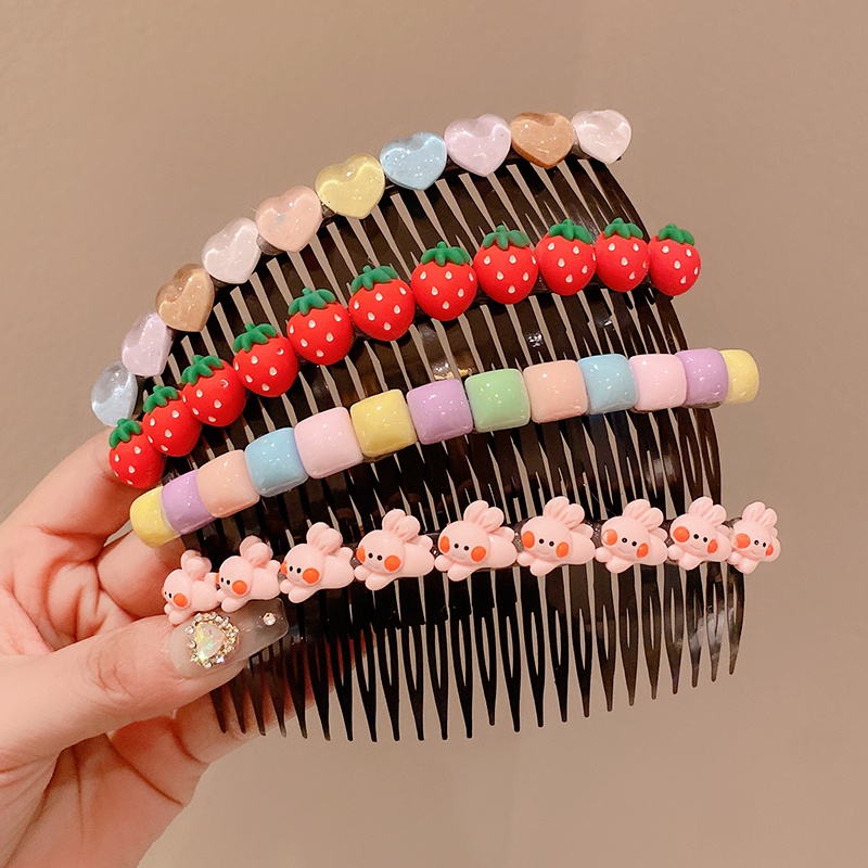 Anak Perempuan Kartun Hair Clip Sisir Rambut Jepit Rambut Poni Patah Aksesoris Rambut Rusak