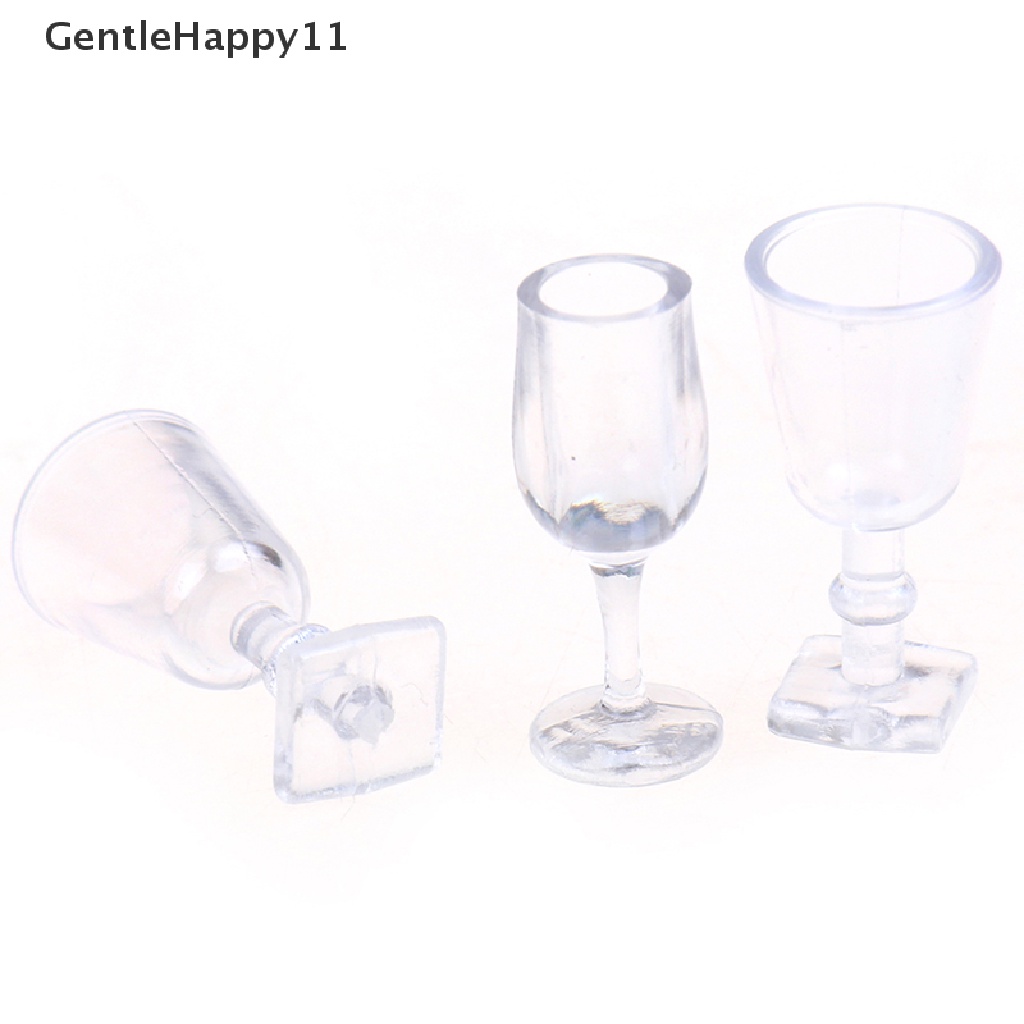 Gentlehappy1:12 Skala 4pcs/lot Cangkir Peralatan Makan set Rumah Boneka Miniatur Mainan id