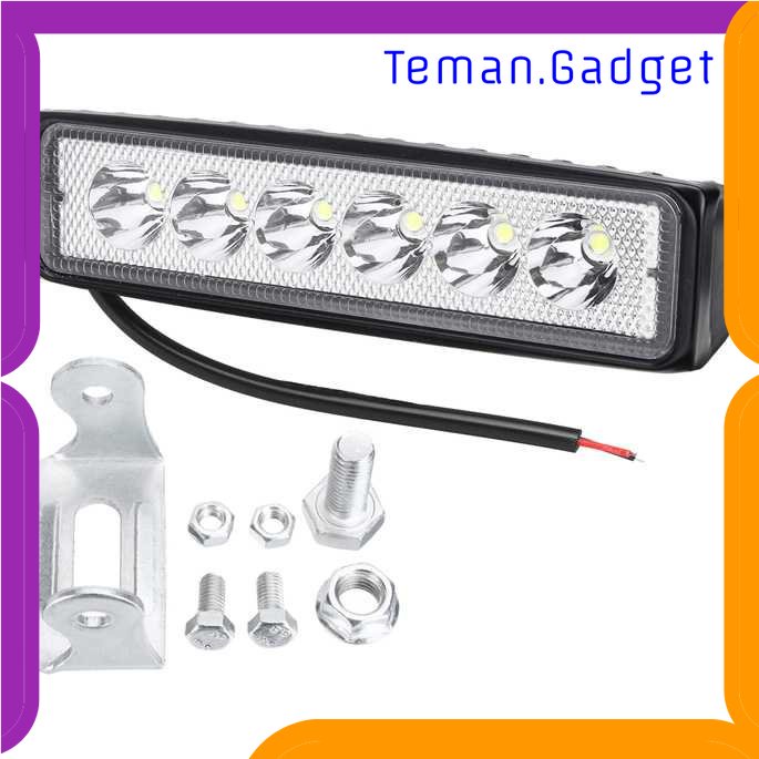 TD - OTO Lampu Sorot Tembak Mobil Floodlight Offroad SUV IP67 Cool White 18W - LW18