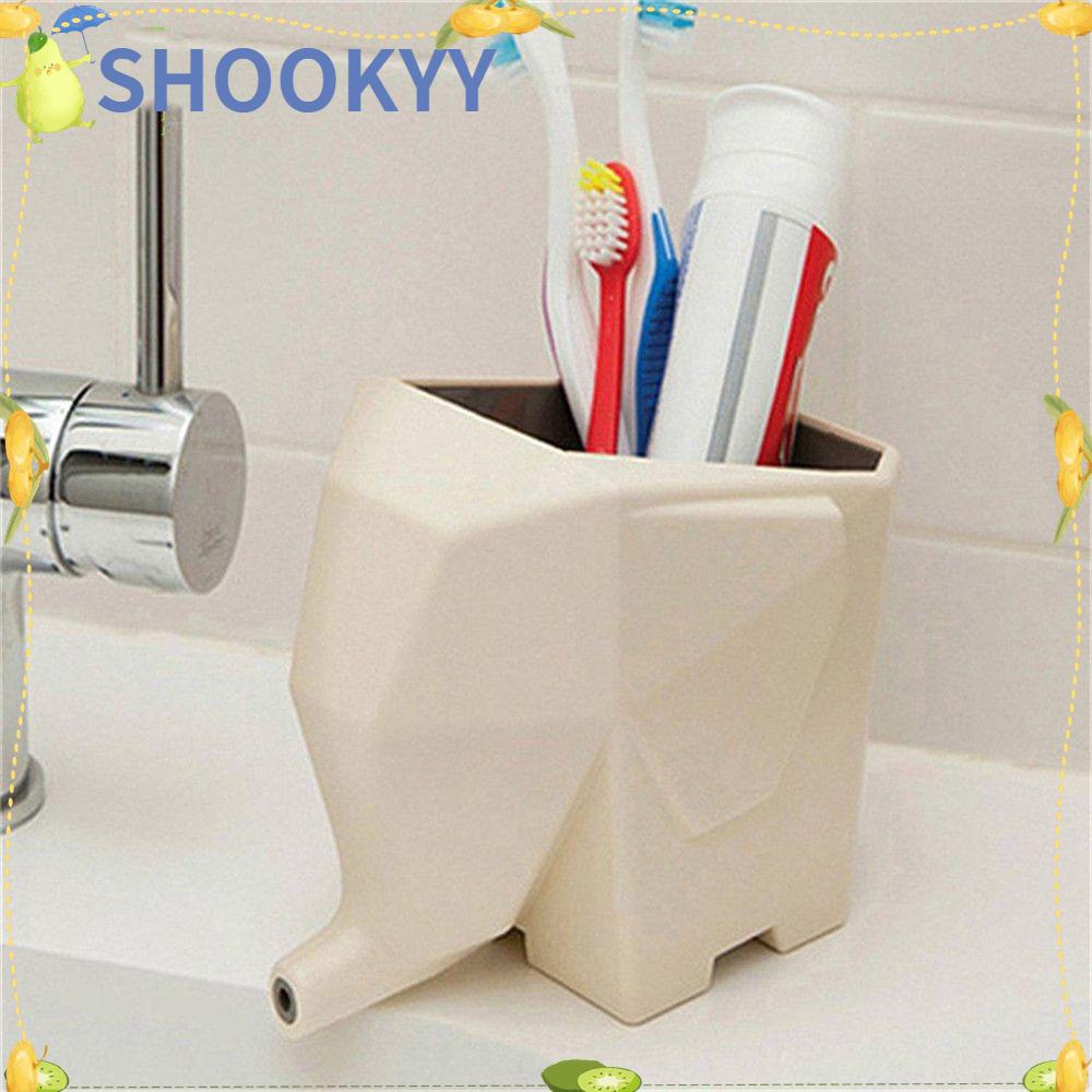 Chookyy Tempat Penyimpanan Kamar Mandi Lucu Odol Toothbrush Holder Gajah