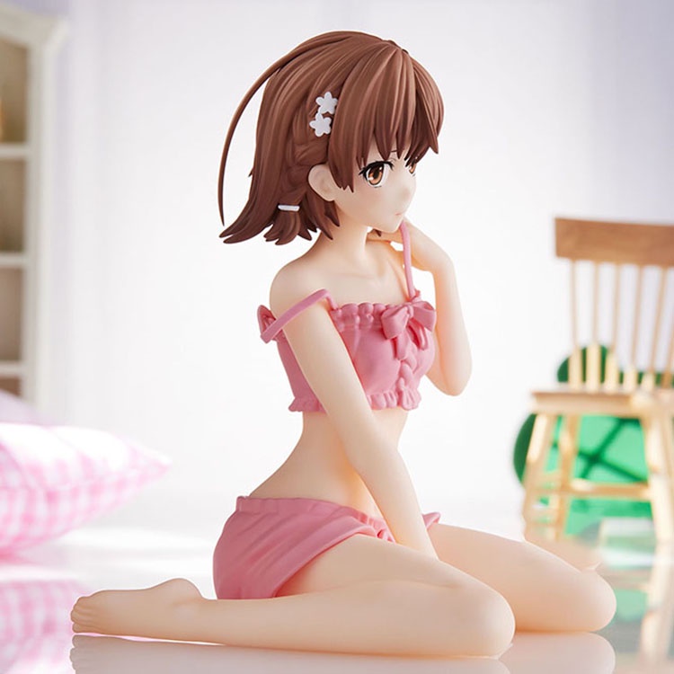 Anime A Certain Scientific Railgun Relax Time Misaka Mikoto Anime Figure Model Ornamen Mainan Model Gambar Kartun