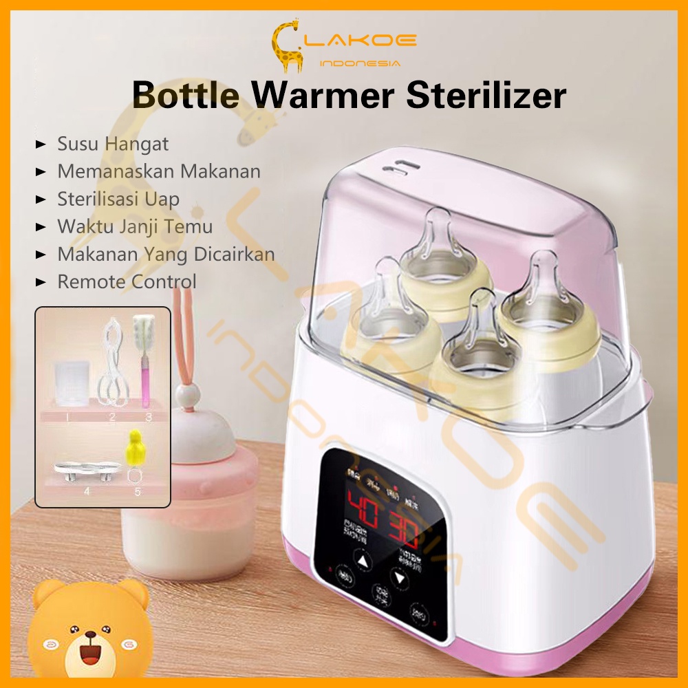 Lakoe Penghangat botol alat sterilisasi penghangat botol bayi LCD Display Remote/Warmer Heater Bottle/ Bottle sterilizer