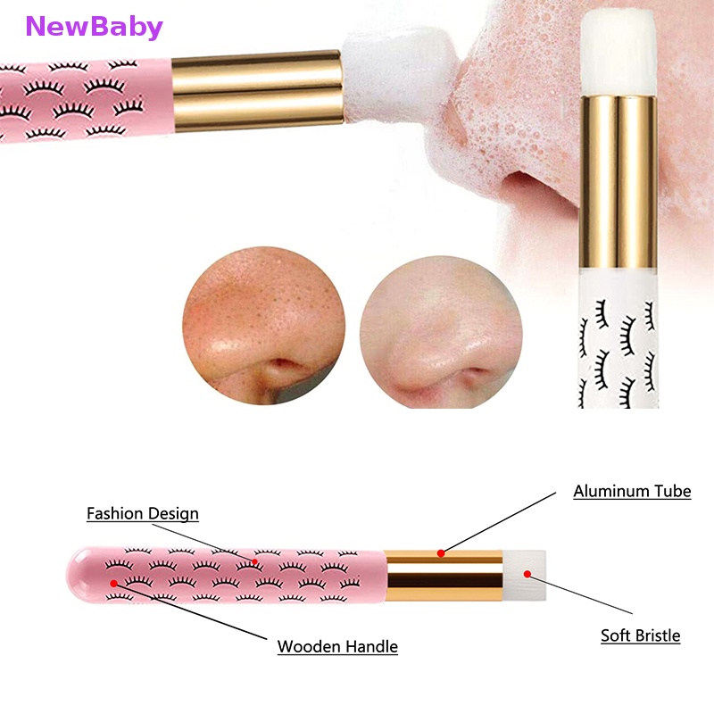 Newbaby 5pcs Sikat Pembersih Bulu Mata Lash Shampoo Brush Untuk Eyelash Extensions Brushes ID