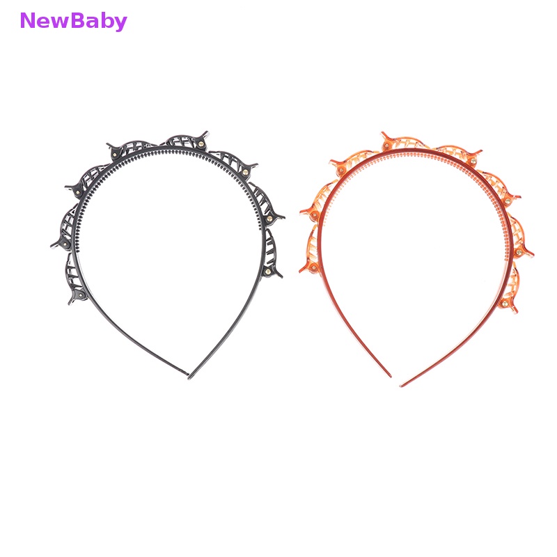 Newbaby Premium Black Braider Jepit Rambut Burst Pin Hairdo Bring Hair Hoop Wanita style ID