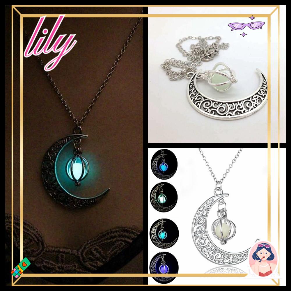 Lily Luminous Kalung Fashion Hadiah Xmas Perak Disepuh