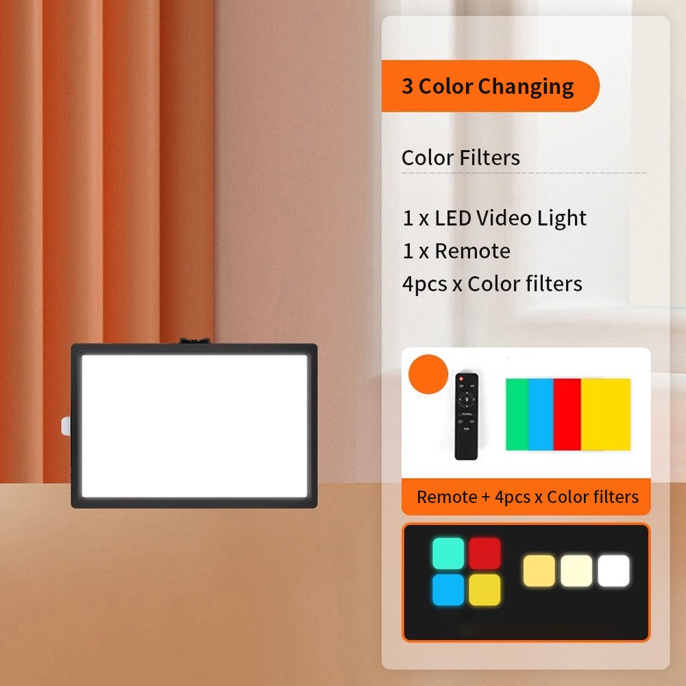 Professional Adjustable 3 Colors Dimmable Photo Studio LED Video Light