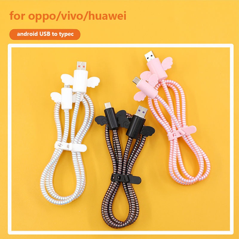 Pelindung Kabel Cas Handphone Android Cable Wrapper USB TypeC Cable Sleeve