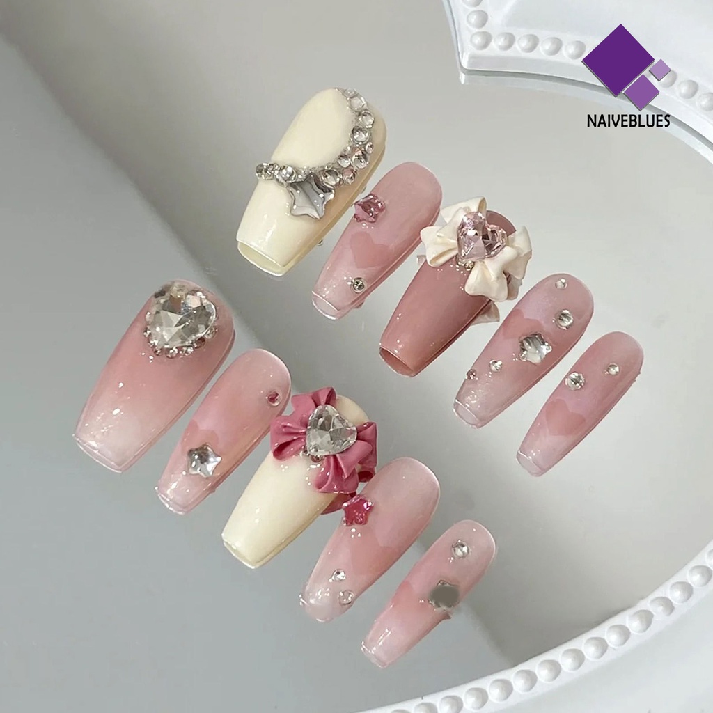 [naiveblues] Cetakan Kuku Sayap Malaikat Ikatan Simpul Desain Embossment Manicure Silicone Nail Art Epoxy Resin