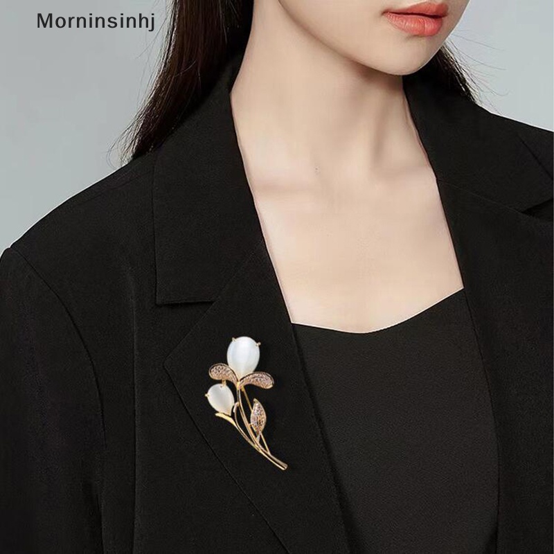 Mornin Fashion Wanita Bunga Tulip Bros Pin Kerah Collar Syal Dekorasi Perhiasan Wanita Garment Aksesoris Pakaian id