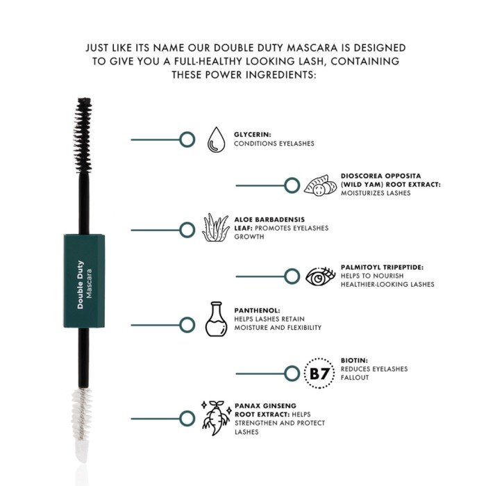 Luxcrime Double Duty Mascara With Eyelash Serum Maskara Melentikan Bulu Mata Luxcrime Mascara Waterproof