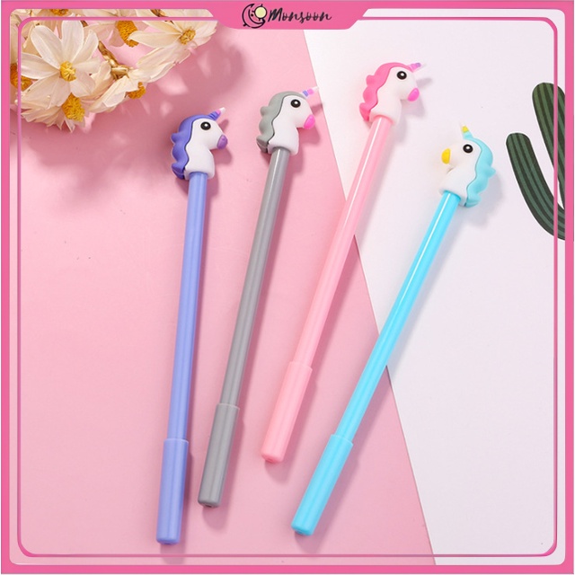 MONSOON - D6163  Pena Pulpen Gel Motif Unicorn / Pena Gel S5613 / Pulpen Kepala Unicorn / Gel Pen / Pena Karakter Unicorn / Unicorn Gel Pen