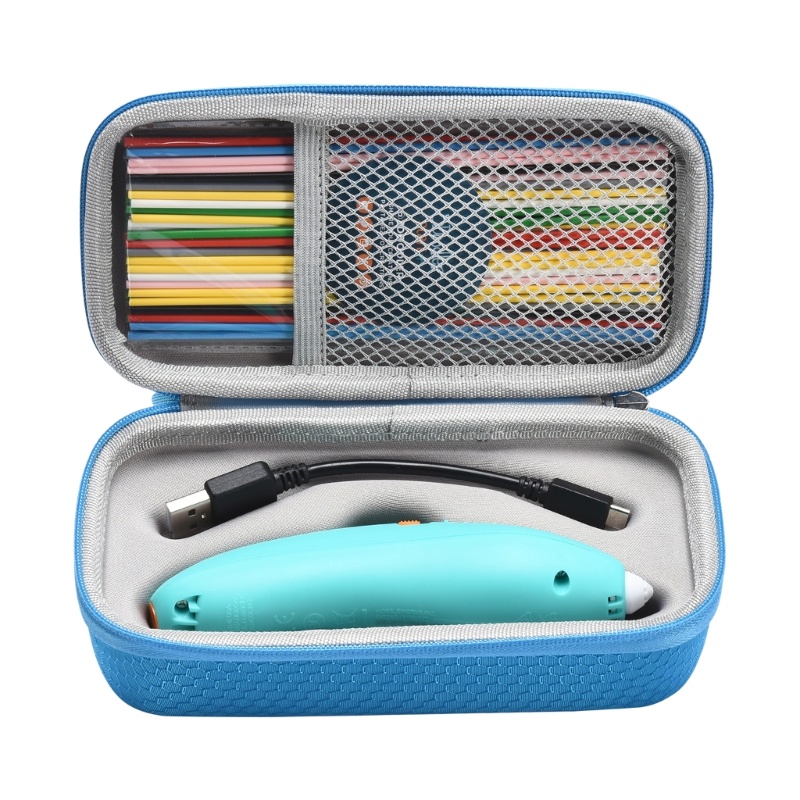 Vivi for Start+ Essentials 3D Pen Set Hard Storage Box Carry Case Tempat Organizer Anti Gores Hijau Biru Orange-