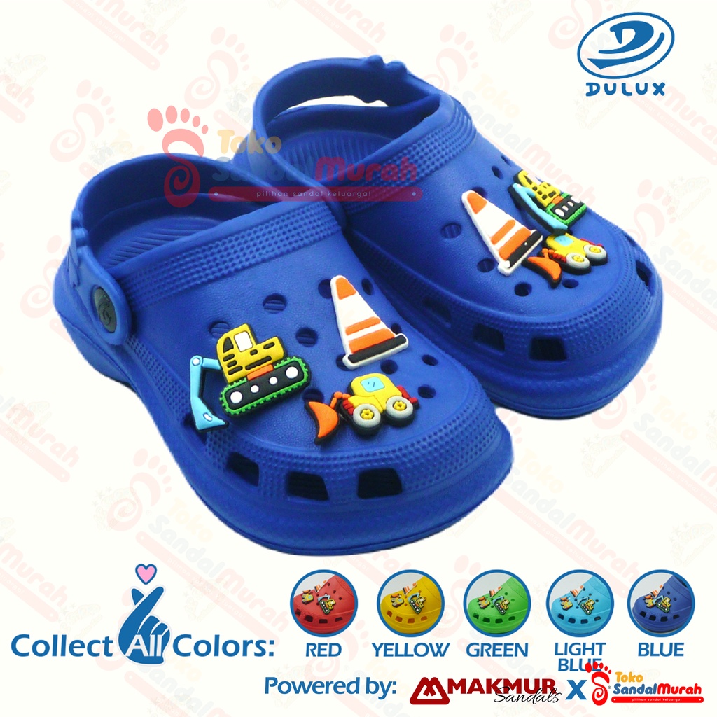 Toko Sendal Murah - Sepatu Sandal Laki-Laki Uk 20-25/ Sandal Anak Tempelan Lucu/ Sandal Baim Warna Bervariasi/ Sandal Tali Model Tertutup/ [ Toko Sendal Murah M 805 E-TR ]