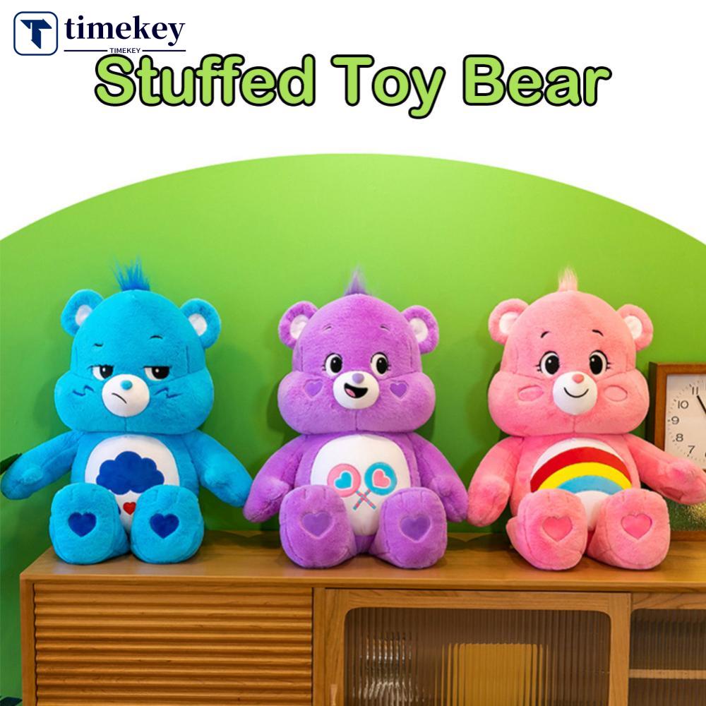 Timekey 1 Pc Baru Kawaii Bear Plush Toy Doll Rainbow Anime Mainan Anak Kartun Plush Bear Surprise Mainan Untuk Ulang Tahun Natal H9V5