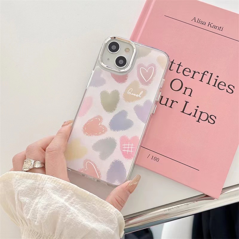 Cocok Untuk Iphone14 Pro Max iPhone Phone Case Cermin Casing Ponsel Kuat Kamera Perlindungan Tahan Guncangan Gaya Sederhana Kompatibel Dengan Iphone13 13pro 13prm iPhone 11 7Plus 8Plus Xr XS 12 Pro Max Casing Ponsel