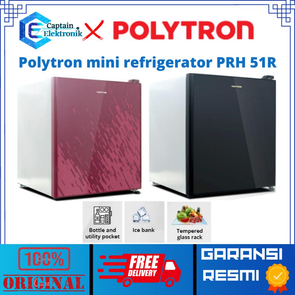 Polytron Kulkas Mini PRH 51R PRH-51 PRH 51 R PRH51 PORTABLE